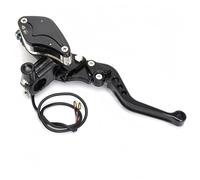 Zyfto Ensemble de leviers d'embrayage et de frein pour moto 7/8" Motorcycle Brake lever Handle Hydraulic Clutch Racing Universal For HONDA Yamaha(Right Black)