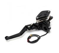 Zyfto Ensemble de leviers d'embrayage et de frein pour moto 7/8" Motorcycle Brake lever Handle Hydraulic Clutch Racing Universal For HONDA Yamaha(Left Black)