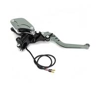 Zyfto Ensemble de leviers d'embrayage et de frein pour moto 7/8" Motorcycle Brake lever Handle Hydraulic Clutch Racing Universal For HONDA Yamaha(Right Grey)