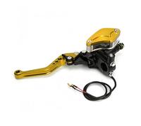 Zyfto Ensemble de leviers d'embrayage et de frein pour moto 7/8" Motorcycle Brake lever Handle Hydraulic Clutch Racing Universal For HONDA Yamaha(Left Gold)