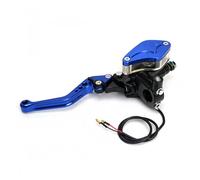 Zyfto Ensemble de leviers d'embrayage et de frein pour moto 7/8" Motorcycle Brake lever Handle Hydraulic Clutch Racing Universal For HONDA Yamaha(Left Blue)