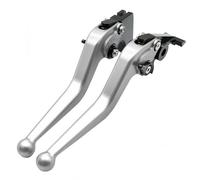 Zyfto Ensemble de leviers d'embrayage et de frein pour moto Levier de frein et d'embrayage pour Honda CB500X, CB500F, pour Grom CBR500R, CBR300R, pour CMX 250 pour Rebel(Argent)