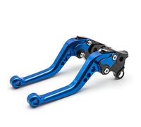 Zyfto Ensemble de leviers d'embrayage et de frein pour moto Levier de frein et d'embrayage réglable pour moto pour Yamaha BWS 100 pour MBK Booster 100cc (1999-2001)(Blue 147mm)