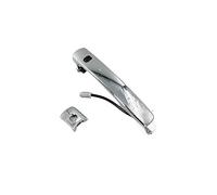 Zyfto Poignée de voiture Poignée de porte extérieure chromée Fx35 Fx45 G35 2003-2008 avec bouton d'entrée intelligent(No hole)