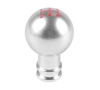 ZYftoi Remplacement du pommeau de levier de vitesse Pommeau de levier pour vitesse rond pour Modification voiture, bâton manuel, Transmission, Badge tête, emblème, revêtement d'habillage(Argent)