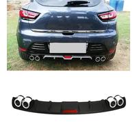 Zyfwzc Becquet de Lèvre de Diffuseur de Pare-Chocs Arrière D'abs/Voiture pour Renault Clio 4,séparateur de Garde D'échappement de Kit de Corps Inférieur,A-Black