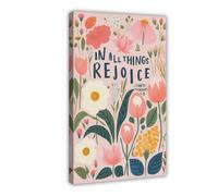 ZYGNBHL 1 affiche chrétienne avec citation de Thessaloniciens 5 pour chambre d'adolescents et de garçons, art mural, peinture sur toile, cadre 50,8 x 76,2 cm