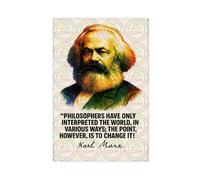 ZYGNBHL Affiche de décoration murale avec citation du philosophe Karl_Marx - Pour bar, restaurant, garage, café - Cadeau sans cadre - 30,5 x 45,7 cm