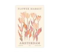 ZYGNBHL Amsterdam (4) Poster sur toile | Minimaliste Moderne | Salle de bain | Bureau | Décoration de chambre | Sans cadre 50,8 x 76,2 cm