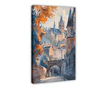 ZYGNBHL Bath, United Kingdom Affiche de décoration murale | Présentation de la ville | Bar à la maison | Restaurant | Garage | Salle de bain | Café | Cadeaux de vacances | Cadre 30,5 x 45,7 cm