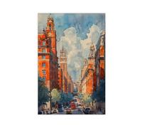 ZYGNBHL Birmingham, United Kingdom Art Wall Decor Poster | Présentation de la ville | Bar à domicile | Restaurant | Garage | Salle de bain | Café | Cadeaux de vacances | Unframe 20