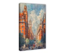 ZYGNBHL Birmingham, United Kingdom Poster sur toile | Présentation de la ville | Décoration murale | Chambre à coucher | Bureau | Cuisine | Décoration de salle de bain | Cadeaux d'anniversaire | Cadre