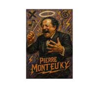 ZYGNBHL Chef d'orchestre Pierre_Monteux Poster Impression pour Chambre d'Ado Garçons Toile Art Mural Peinture Impression Sans Cadre 61 x 91,4 cm