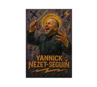 ZYGNBHL Chef d'orchestre Yannick_Nézet-Séguin Poster Impression pour chambre d'adolescent Garçon Toile Art mural Peinture Impression sur toile sans cadre 61 x 91,4 cm