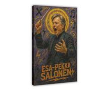 ZYGNBHL Conductor Esa-Pekka_Salonen Poster pour chambre Esthétique sur toile et cadre d'impression 50,8 x 76,2 cm