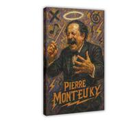 ZYGNBHL Conductor Pierre_Monteux Impression sur toile et art mural moderne pour chambre à coucher avec cadre 61 x 91,4 cm