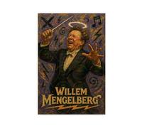 ZYGNBHL Conductor Willem_Mengelberg Impression sur toile pour la maison, l'école, le bureau, sans cadre, 30,5 x 45,7 cm