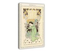 ZYGNBHL Couverture de livre « A Childs Garden of Verse » - Décoration murale - Affiche familiale, bar, restaurant, garage, café - Cadre cadeau - 30,5 x 45,7 cm