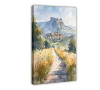 ZYGNBHL Edinburgh, Arthur's Throne, Scotland Canvas Wall Art | Présentation de la ville | Maison | École | Bureau | Salle de bain | Poster décoratif | Cadre 50,8 x 76,2 cm