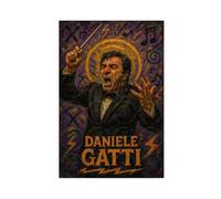 ZYGNBHL Impression sur toile de chef d'orchestre Daniele_Gatti - Décoration murale pour chambre à coucher, bureau, chambre - Cadeau sans cadre - 61 x 91,4 cm