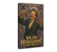 ZYGNBHL Impression sur toile Willem_Mengelberg - Décoration murale pour chambre à coucher, bureau, chambre, cadre cadeau, 50,8 x 76,2 cm
