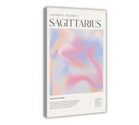 ZYGNBHL Introduction to Sagittaire Fortune And Personality, The Twelve_Constellations Poster for Room Esthetics Canvas Wall Art Poster and Print Frame 40,6 x 61 cm