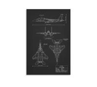 ZYGNBHL McDonnell Douglas F-15E Strike Eagle Affiche Idéale pour la Décoration de la Maison et la Chambre, Cadeau 30x45 cm