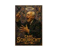 ZYGNBHL Poster de chef d'orchestre Carl_Schuricht - Décoration murale - Pour bar, restaurant, garage, café - Cadeau sans cadre - 61 x 91,4 cm