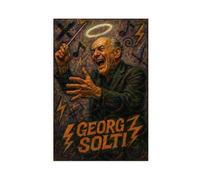 ZYGNBHL Poster de chef d'orchestre Georg_Solti - Décoration de chambre à coucher - Paysage sportif - Décoration de bureau - Cadeau sans cadre - 30,5 x 45,7 cm