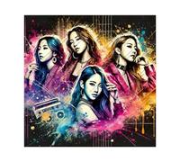 ZYGNBHL Poster Korean K-pop Group SISTAR pour décoration d'intérieur ou de chambre 30 x 30 cm