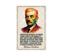 ZYGNBHL Poster sur toile avec citation de William_Faulkner - Décoration murale moderne pour chambre à coucher - Sans cadre - 61 x 91,4 cm