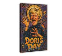 ZYGNBHL Poster sur toile « Heaven Needs Humo » - Comédien Doris_Day - Décoration pour chambre à coucher, bureau, chambre, cadre cadeau - 50,8 x 76,2 cm