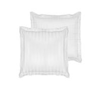 ZYGO Taie d'oreiller Coton Peigné Blanc 60 x 60 cm