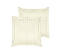 ZYGO Taie d'oreiller Coton Peigné Ivoire 60 x 60 cm