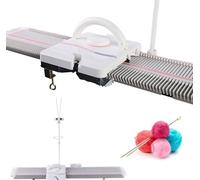 ZYGPH 150 Stitches Automatic Knitting Machine - 6.5mm Mid Gauge, Includes Yaw Needles and Accessories for Adults/Kids - Plastic Domestic Knitting Machine