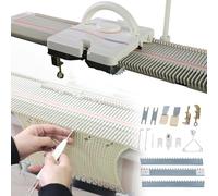 ZYGPH 150 Stitches Medium Gauge 6.5mm Automatic Knitting Machine Kit - Household Sewing Tool Set with Accessories, Plastic Knitting Machine for Home