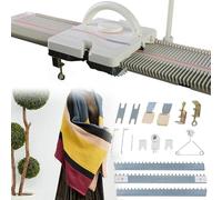 ZYGPH Automatic Knitting Machine, 150 Stitches Medium Gauge 6.5mm Household Sewing Tool Set with Accessories,Hand Sweater Knitting Machine Kit for Kids and Adults,Plastic Knitting Machine for Home