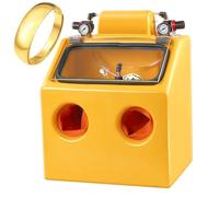 ZYGPH Cabine de sablage Portable pour Le Traitement de pièces Robustes, dotée d'une Pression d'air réglable, d'une Commande à Deux Mains et d'un éclairage intégré pour Un sablage Efficace.