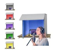 ZYGPH Cabine insonorisée Portable, Housse insonorisante de Bureau, Caisson insonorisant à fabriquer soi-même, Bouclier d'isolation, Filtre Vocal pour Microphone, Enregistrement sonore en Studio