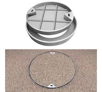 ZYGPH Couvercle de Regard encastré, Acier Inoxydable Robuste, Solution Invisible pour Les eaux usées des patios, Jardins et Cours