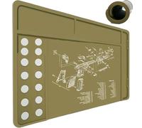 ZYGPH Grand Tapis de Nettoyage magnétique pour Armes à feu (40 x 25 x 0,8 cm), avec Plateau de Rangement pour pièces, antidérapant, pour établi de réparation et de réparation.