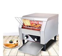 ZYGPH Grille-Pain à convoyeur Professionnel 150/300/450 tranches/Heure, en Acier Inoxydable, Double Cuisson, 7 Vitesses réglables, pour toasts, Croissants, Petits Pains, Bagels, 150 pièces/Heure