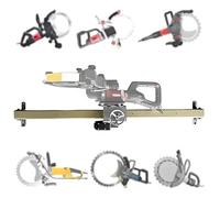 ZYGPH Guide de Coupe Automatique à déplacement avec Bascule rotative, Profondeur de Coupe réglable, Accessoires de Support de Coupe Murale pour Murs, sols et pentes (1,5 m)