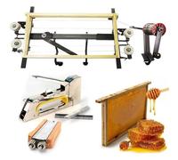 ZYGPH Kit d'installation de Ruche - Outil de tirage de Fil, agrafeuse Robuste et gabarit pour Ruches domestiques ou commerciales