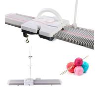 ZYGPH Knitting Machine, Automatic Knitting Machine Set with 6.5 mm Medium Thickness, Hand Knitting Equipment, Includes Yarn Needles and Accessories, Effortless Creating Scarves and Hats