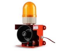 ZYGPH Sirène d'alarme sonore et Lumineuse Industrielle, Lampe d'avertissement de sécurité 120 DB, Stroboscope LED étanche IP55 pour usines, terminaux, Alarme de sécurité Domestique (Jaune, 380 V)