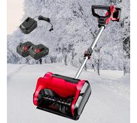 ZYGPH Souffleuse à Neige sans Fil, avec poignée réglable, Largeur de 32 cm, Profondeur de 16 cm, portée de 7,9 m, Pelle, souffleuse à Neige électrique pour Le déneigement des allées.