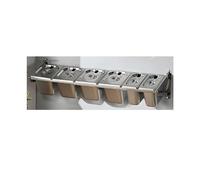ZYGPH Station de Garniture pour Pizza, conteneurs muraux avec couvercles sur Mesure, Accessoires pour Four à Pizza, Plateau à Condiments pour Garde-Manger extérieur (70 x 22 x 18 cm)