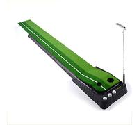 ZYGPH Tapis de Putting Portable avec système de Retour de balles, Mini-Golf d'entraînement pour la Maison ou Le Bureau, Format 30 x 250 cm (12 x 98 Pouces).