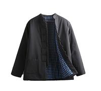 ZYGPH Vestes de Costume Tang d'hiver en Coton rembourré pour Hommes, Uniforme de Tai Chi épais et Chaud à Manches Longues, vêtements Traditionnels Chinois, Hauts, Veste, vêtements de Kung Fu, Chemise
